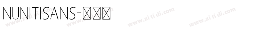 NunitiSans字体转换