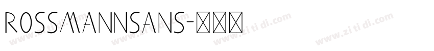 ROSSMANNSans字体转换