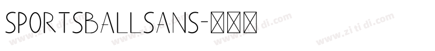 SportsballSans字体转换