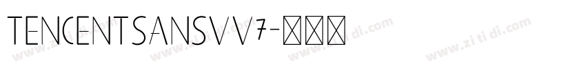TencentSansVv7字体转换