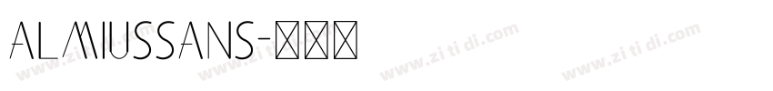 almiusSans字体转换