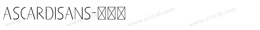 AscardiSans字体转换