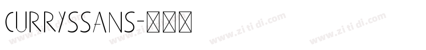 CurrysSans字体转换