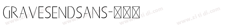 GravesendSans字体转换
