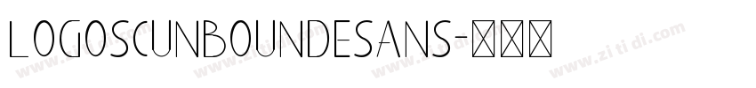 LogoSCUnboundeSans字体转换