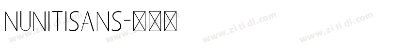 NunitiSans字体转换