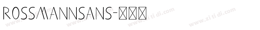 ROSSMANNSans字体转换