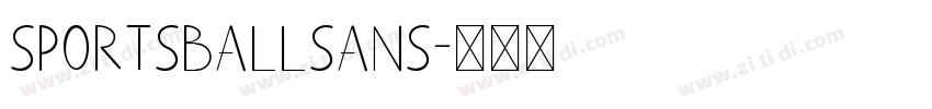 SportsballSans字体转换