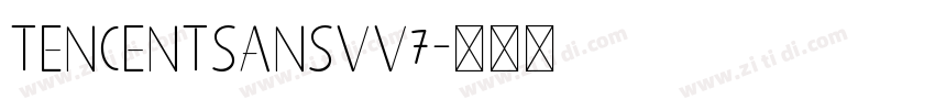 TencentSansVv7字体转换
