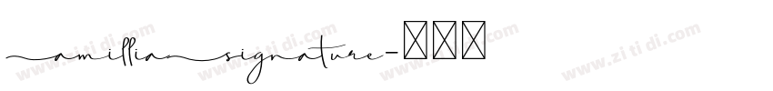 AmilliaSignature字体转换