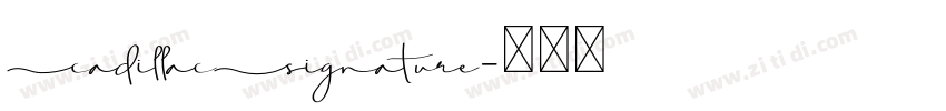 CadillacSignature字体转换