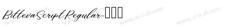 BittevaScriptRegular字体转换