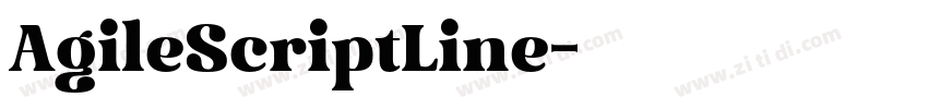 AgileScriptLine字体转换
