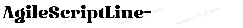 AgileScriptLine字体转换