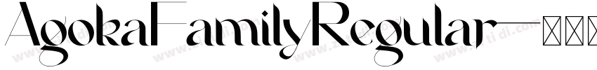 AgokaFamilyRegular字体转换