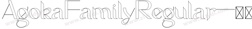 AgokaFamilyRegular字体转换