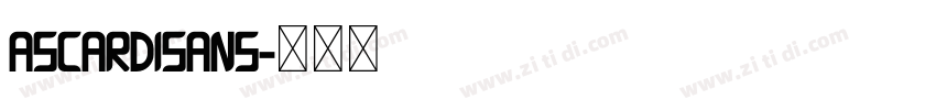 AscardiSans字体转换