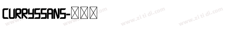 CurrysSans字体转换