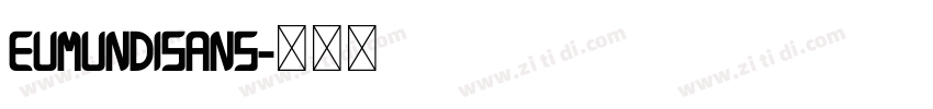 EumundiSans字体转换