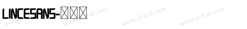 LinceSans字体转换