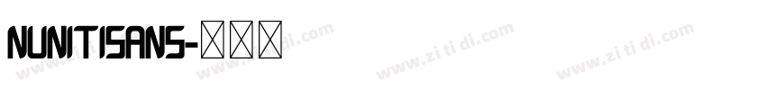 NunitiSans字体转换