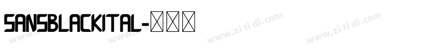 SansBlackITAL字体转换
