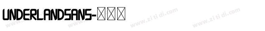 UnderlandSans字体转换
