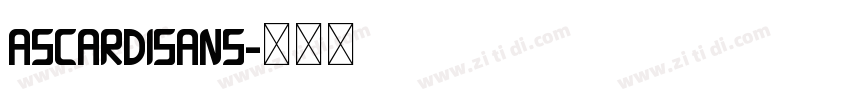 AscardiSans字体转换