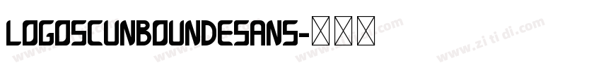 LogoSCUnboundeSans字体转换