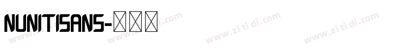 NunitiSans字体转换