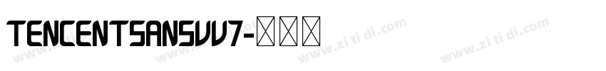 TencentSansVv7字体转换