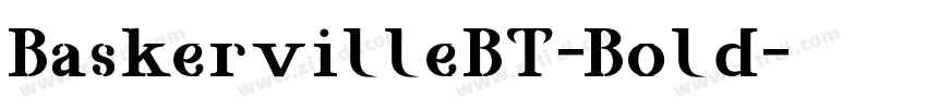 BaskervilleBT-Bold字体转换