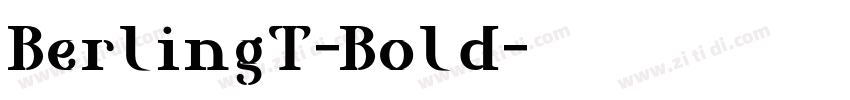 BerlingT-Bold字体转换