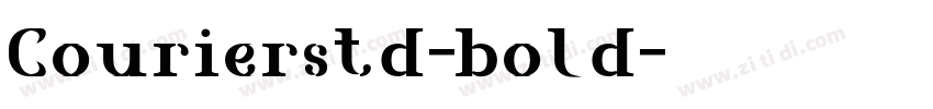 Courierstd-bold字体转换