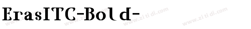 ErasITC-Bold字体转换