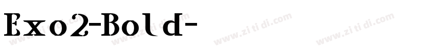 Exo2-Bold字体转换