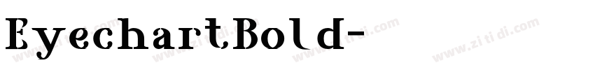 EyechartBold字体转换