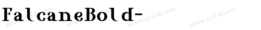 FalcaneBold字体转换