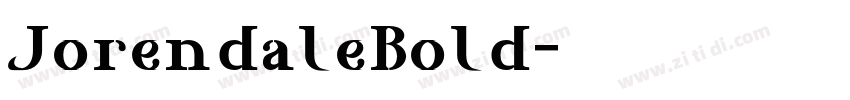 JorendaleBold字体转换