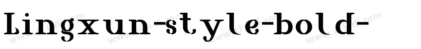 Lingxun-style-bold字体转换