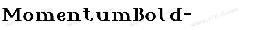 MomentumBold字体转换