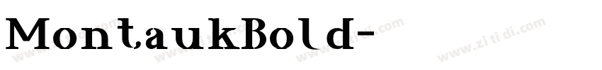 MontaukBold字体转换