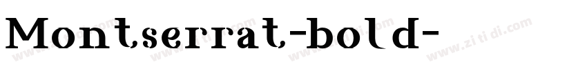 Montserrat-bold字体转换