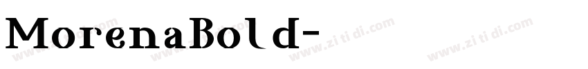 MorenaBold字体转换