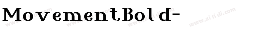 MovementBold字体转换