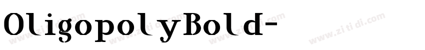 OligopolyBold字体转换