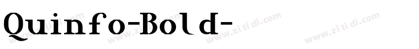 Quinfo-Bold字体转换