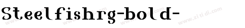 Steelfishrg-bold字体转换