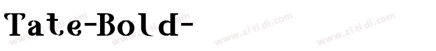 Tate-Bold字体转换