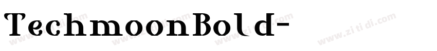 TechmoonBold字体转换